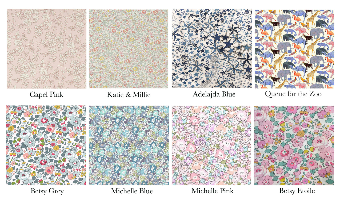 Rose Linen Stripe Personalised Gift Sack