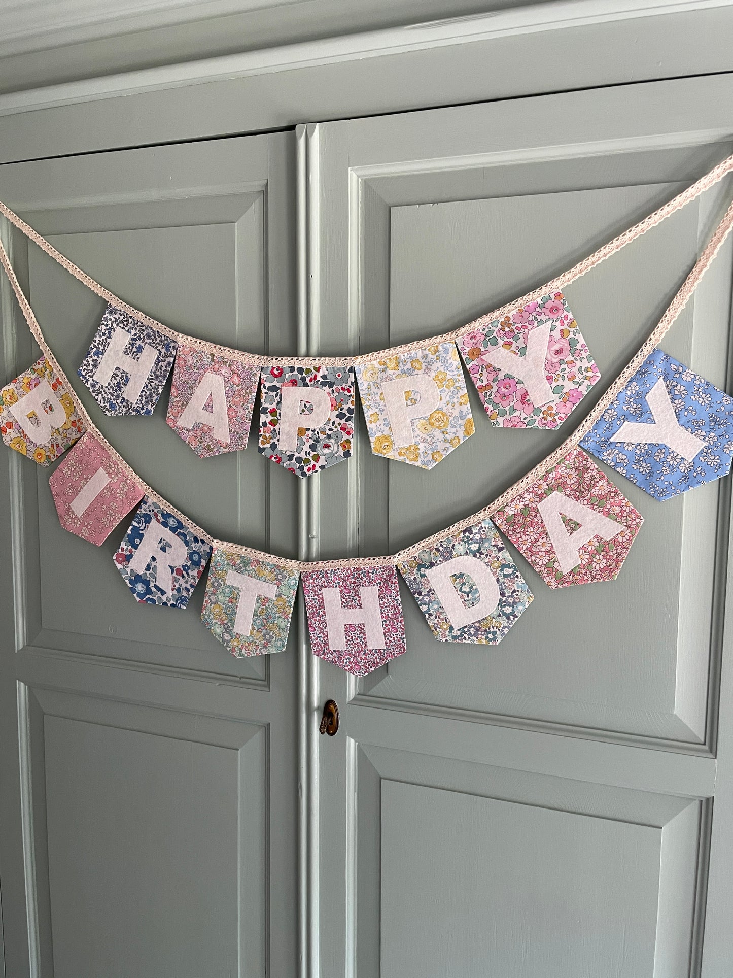 Liberty Floral Print Happy Birthday Bunting