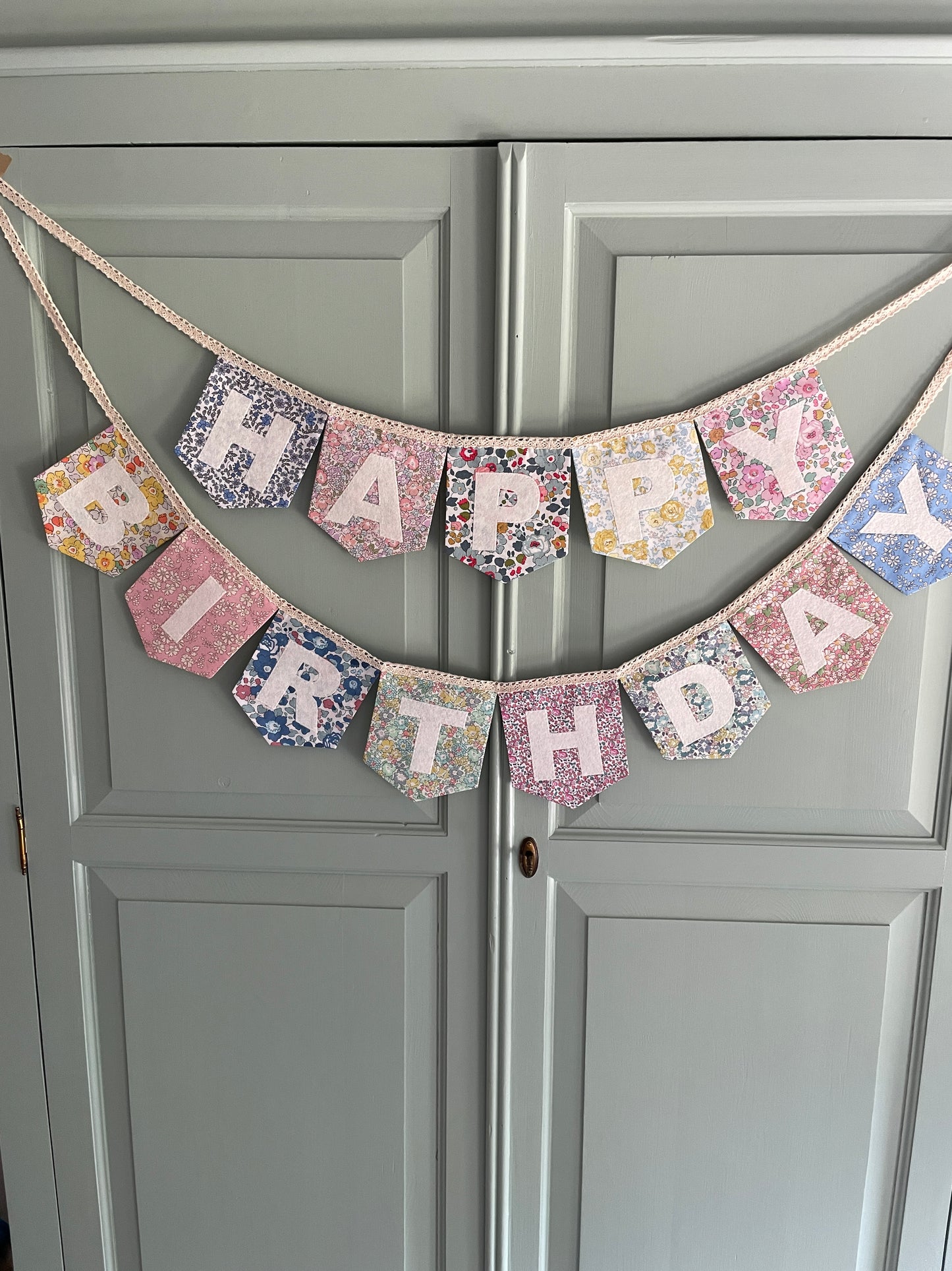 Liberty Floral Print Happy Birthday Bunting