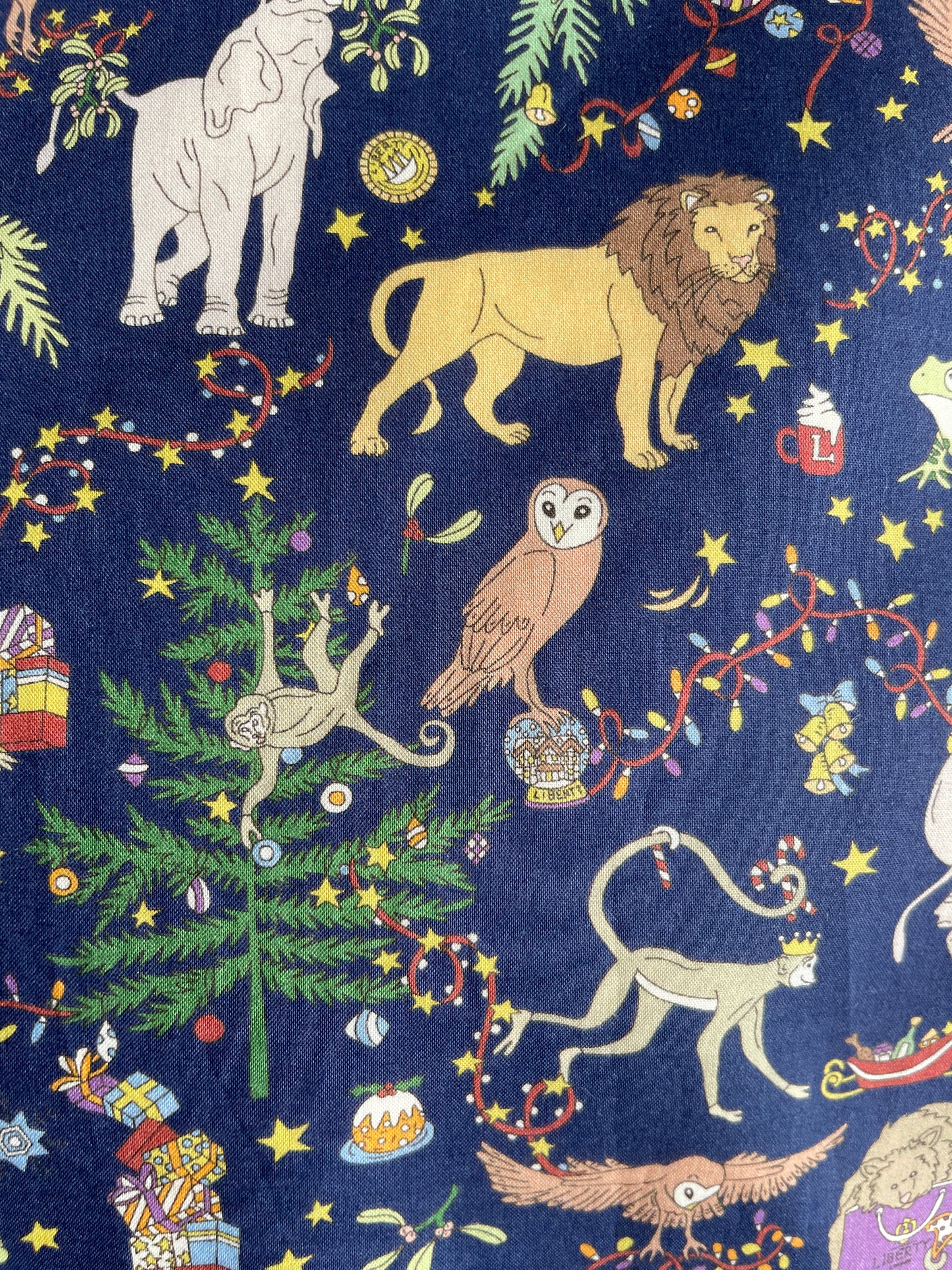 Liberty Christmas Navy Gift Sack