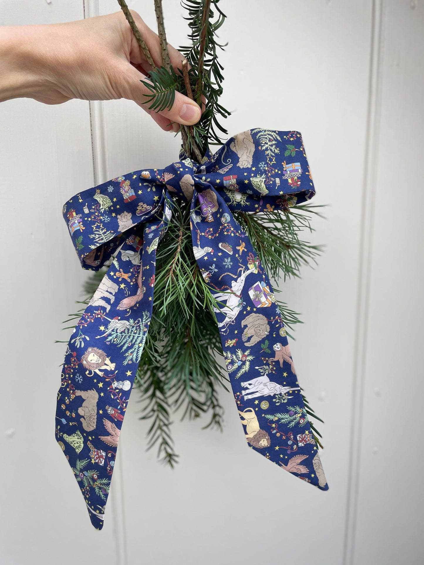 Narrow Liberty Fabric Bow