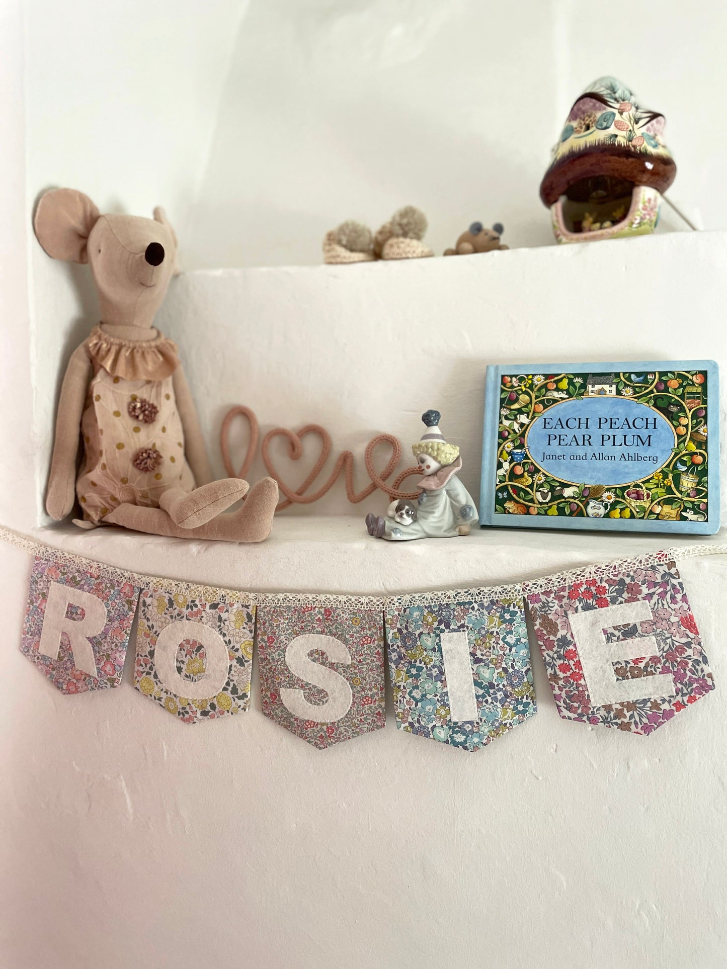 Liberty Print Name Bunting Personalised Floral Bunting