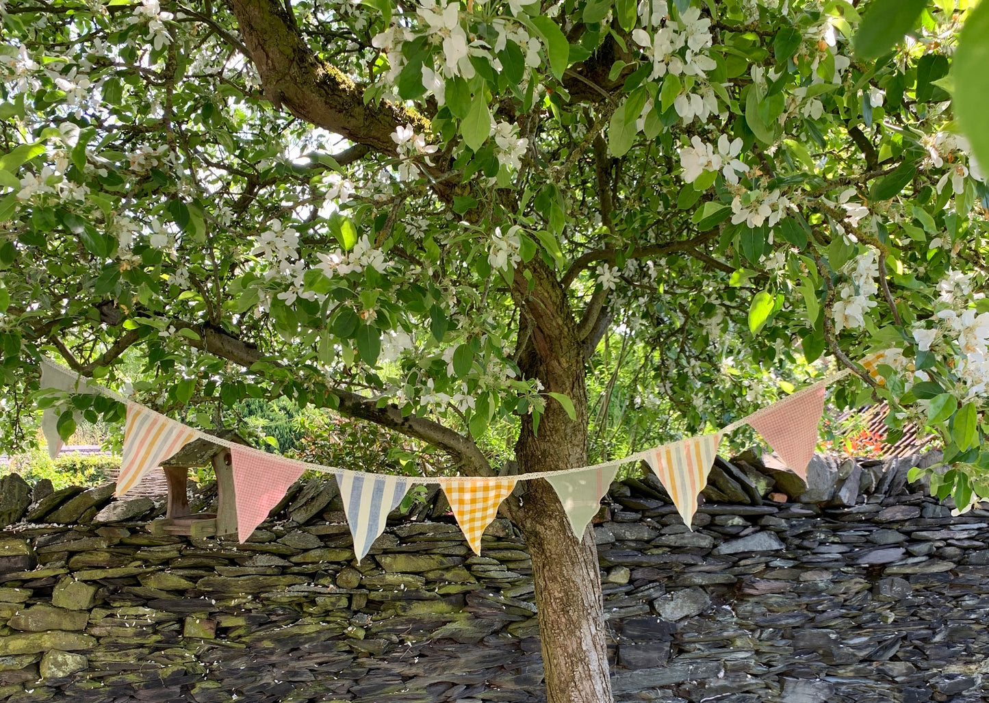 Stripe and Gingham Linen Bunting
