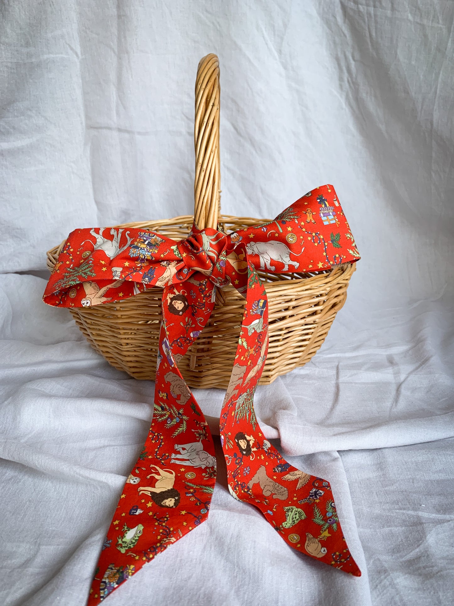 Narrow Liberty Fabric Bow