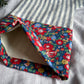 SAMPLE Navy Striped Linen Personalised Christmas Stocking