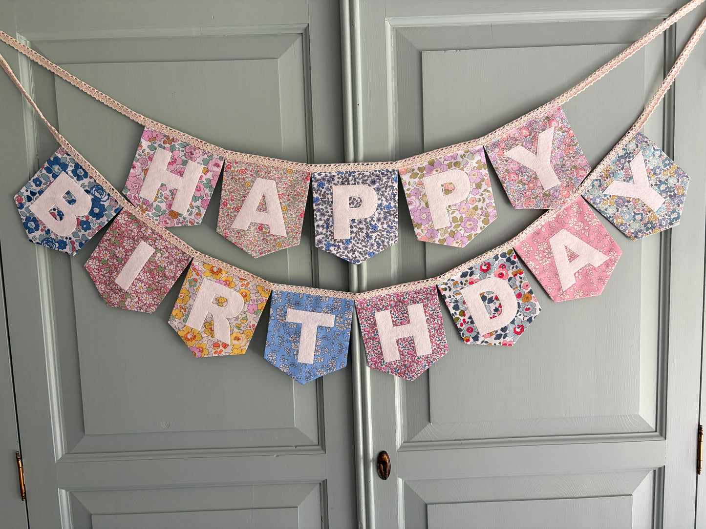 Floral Print Liberty London Happy Birthday Bunting