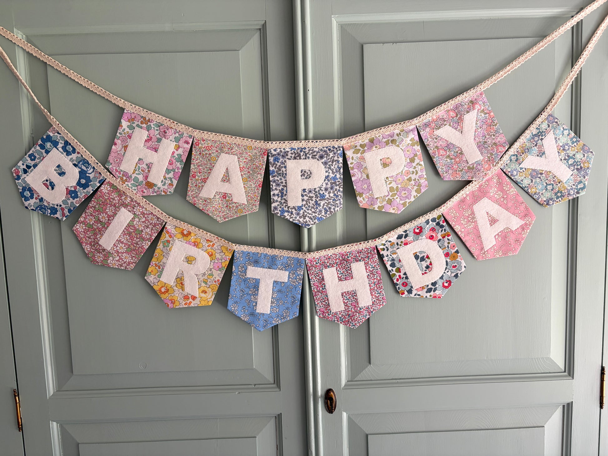 Floral Print Liberty London Happy Birthday Bunting