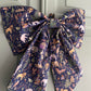 Liberty Oversized Christmas Bow Navy