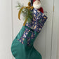 Holly Green Personalised Velvet Christmas Stocking