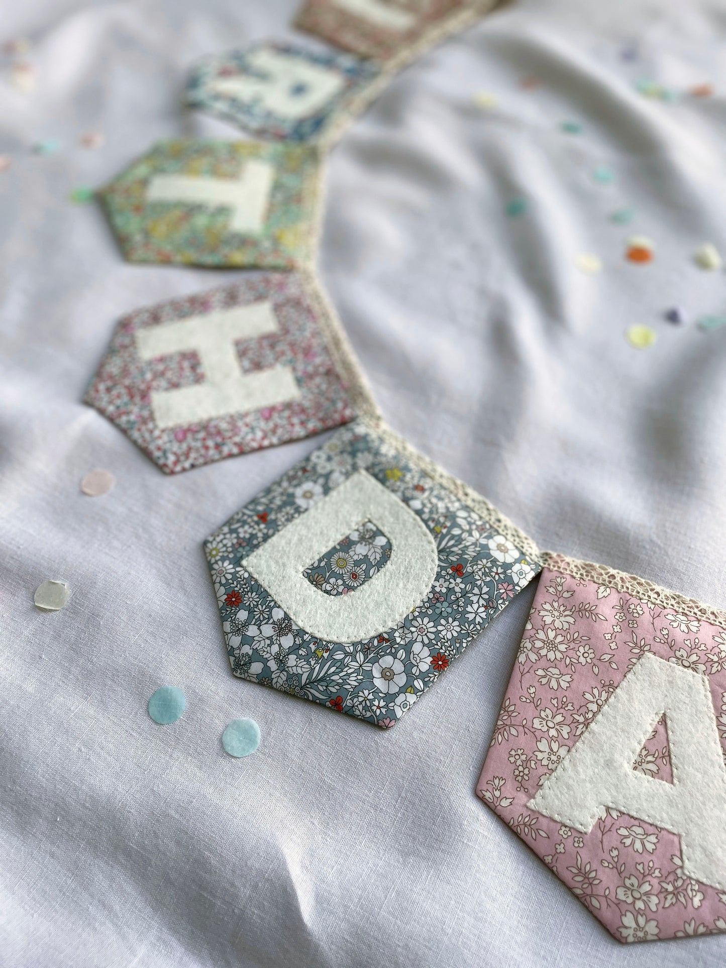 Liberty Print Happy Birthday Bunting Floral Prints