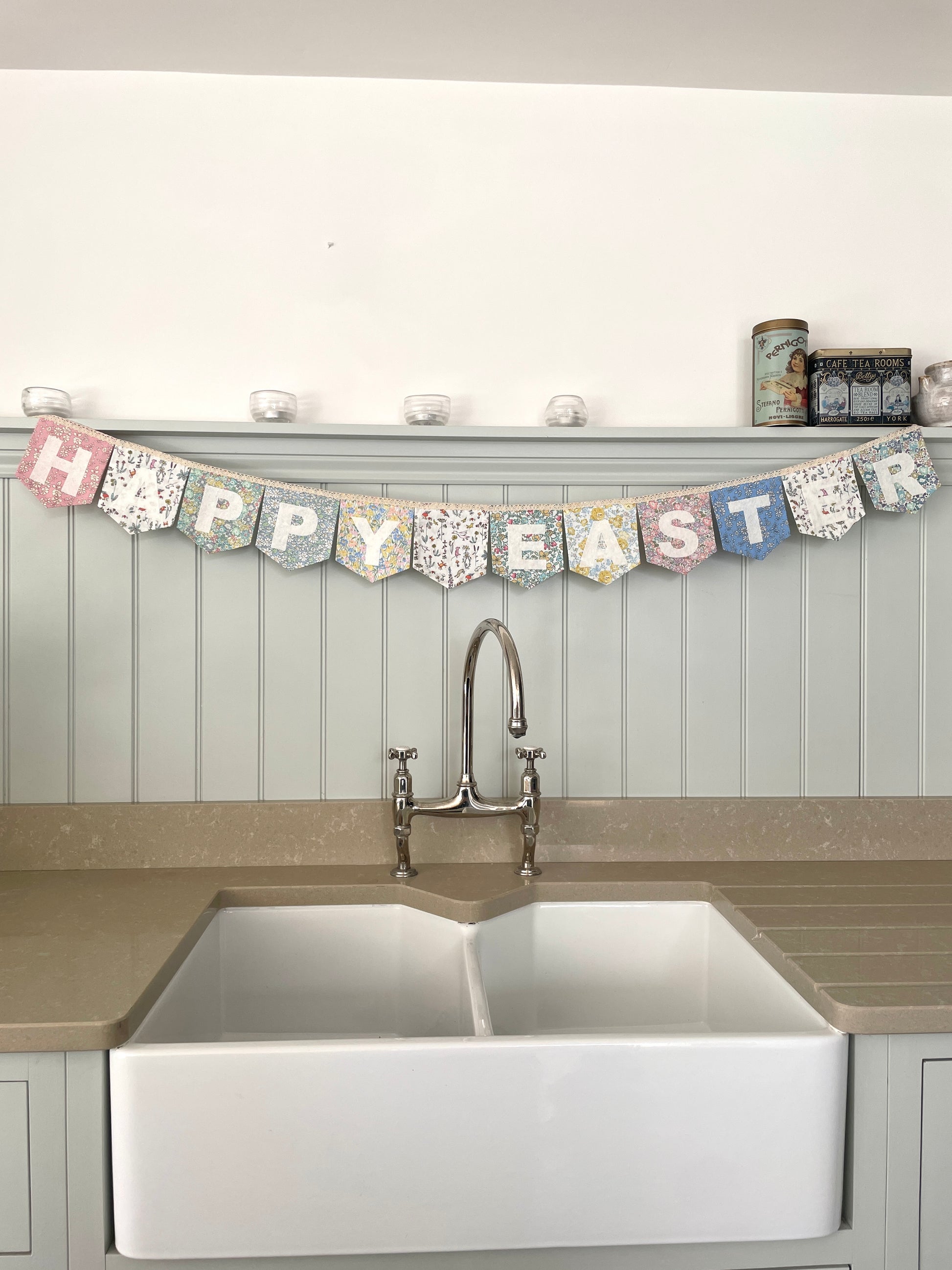 Liberty Print Happy Easter Bunting