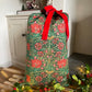 Liberty London March Sparkle Print Gift Bag with Velvet Red Ribbon