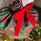 Liberty London March Sparkle Print Gift Bag with Velvet Red Ribbon
