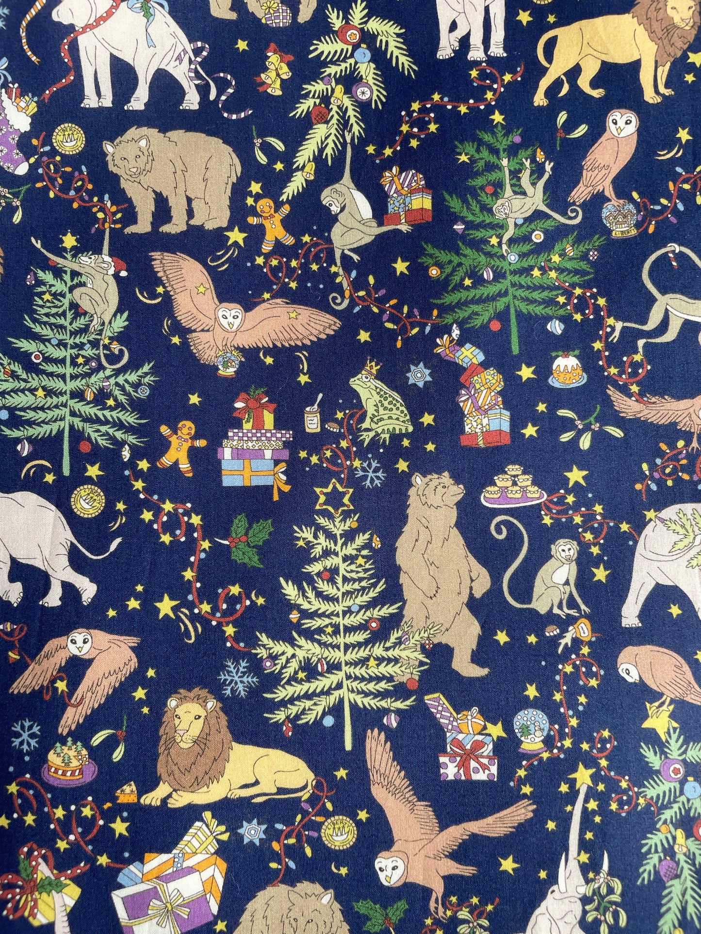 Liberty Christmas Navy Gift Sack