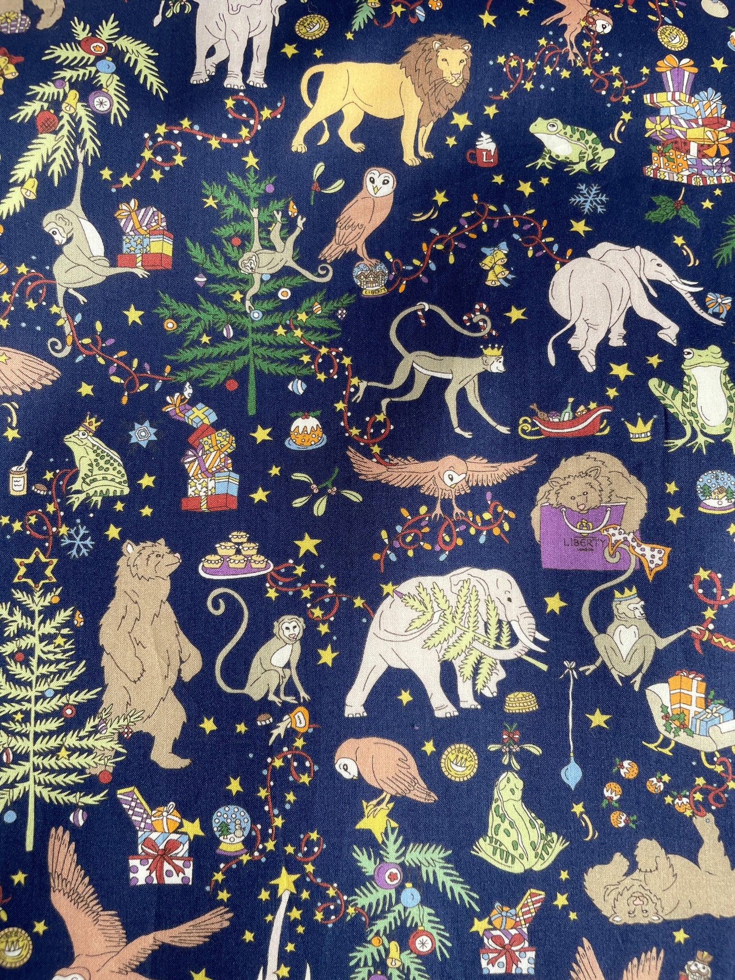 Liberty Christmas Navy Gift Sack
