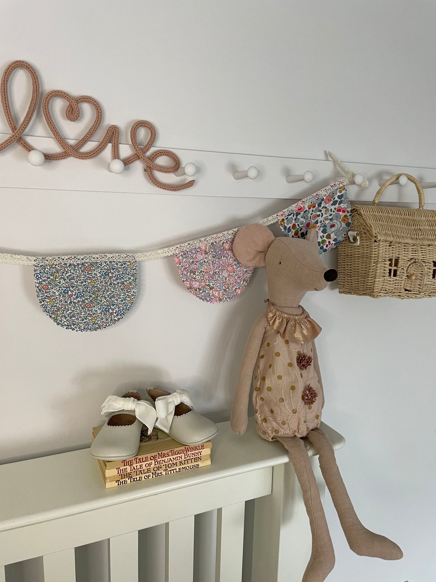 Liberty Print Floral Scallop Pennant Bunting