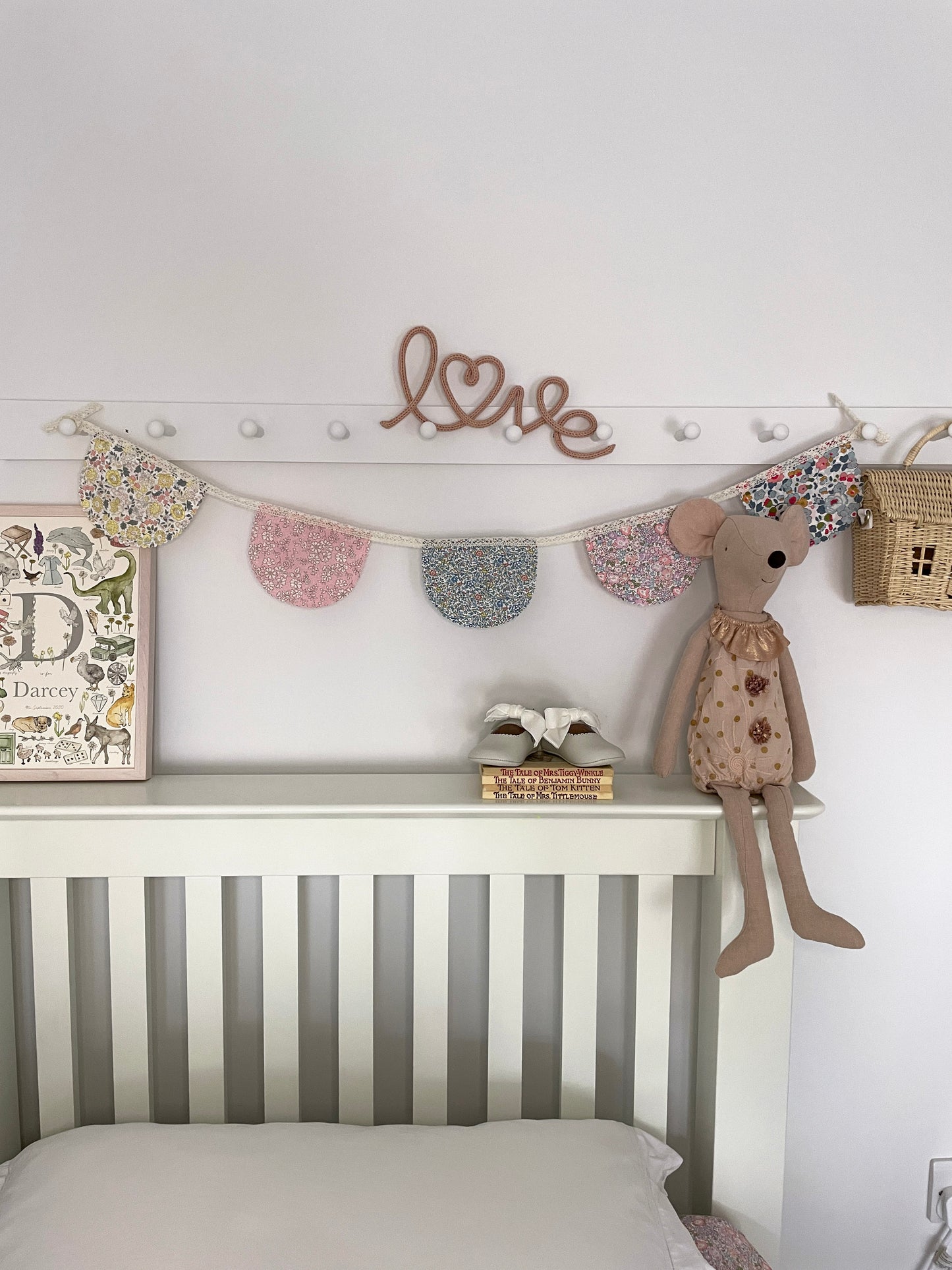 Liberty Print Floral Scallop Pennant Bunting