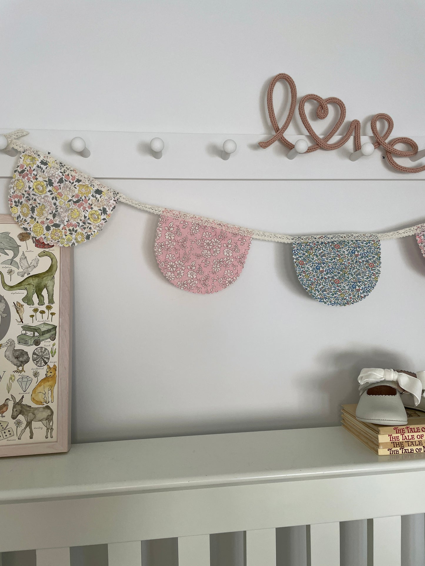 Liberty Print Floral Scallop Pennant Bunting