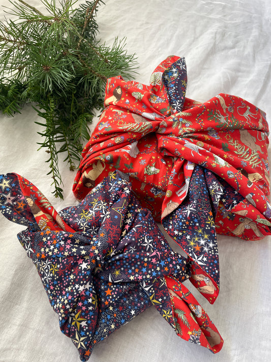Liberty Christmas Red Furoshiki Wrap