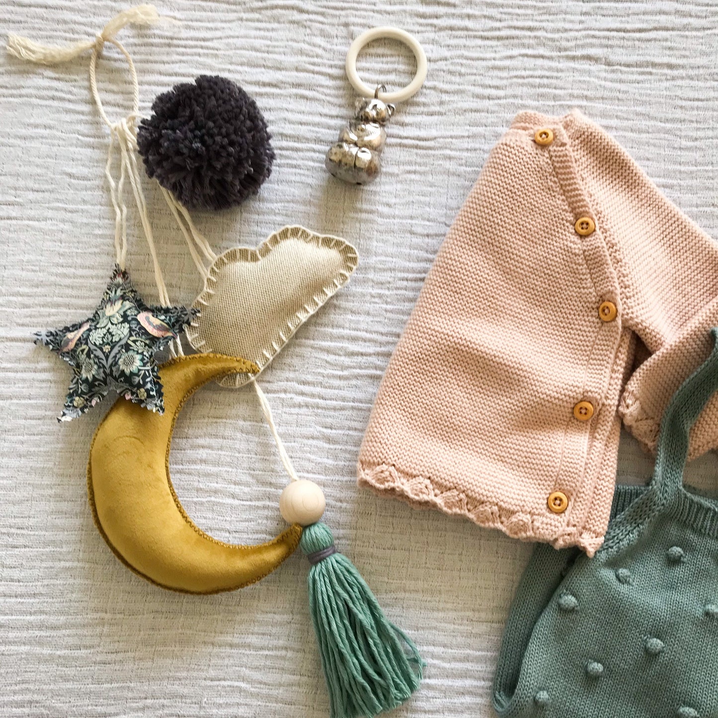 Velvet moon and Liberty London Print hanging