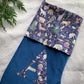 Navy Personalised Velvet Christmas Stocking